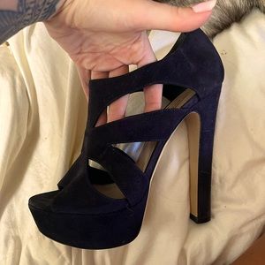 Black platform Miu Miu heels sz 7